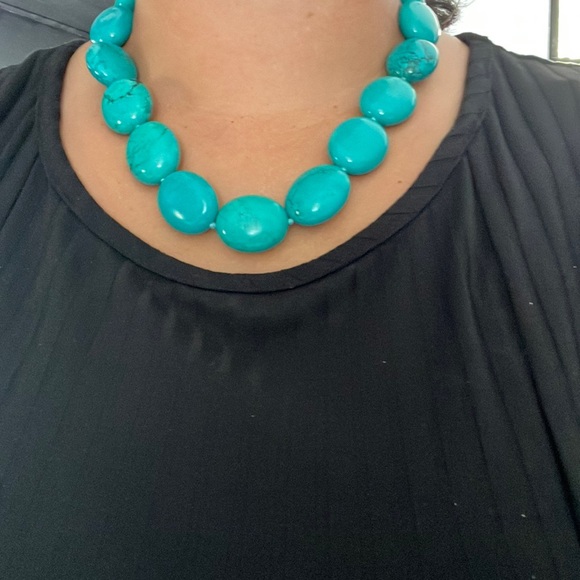 Turquoise statement necklace - Picture 2 of 2